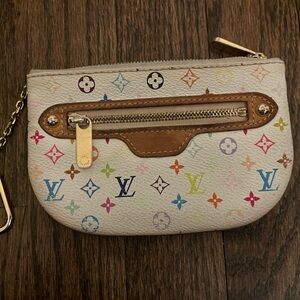 Authentic Louis Vuitton Multicolor Monogram Wristlet